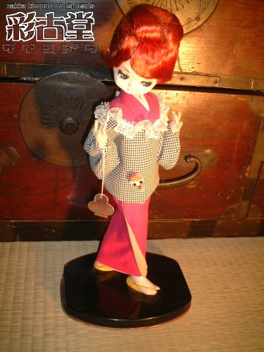 昭和レトロ ポーズ人形 赤毛の女の子