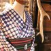 ●マリンカラーの銘仙。アンティーク着物コーディネート（1296)●